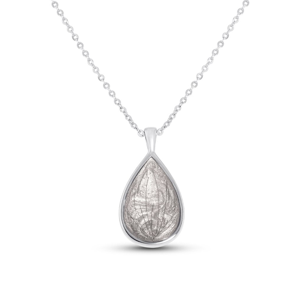Hair Keepsake Teardrop Necklace