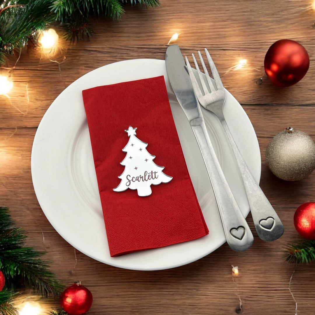 Christmas Tree Place Name Setting - MemoriesMade