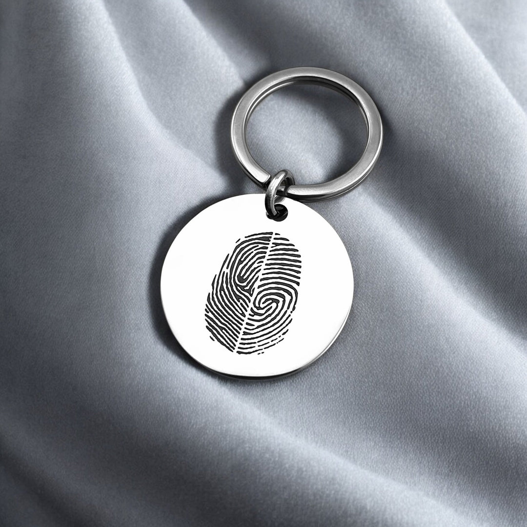 Classic Duo Fingerprint Keychain - MemoriesMade
