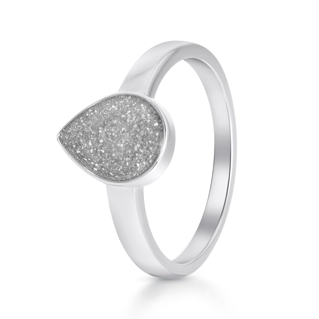 Classic Teardrop Ashes Ring - MemoriesMade