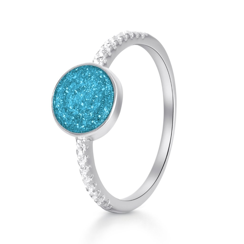 Crystal Set Tribute Ashes Ring - MemoriesMade