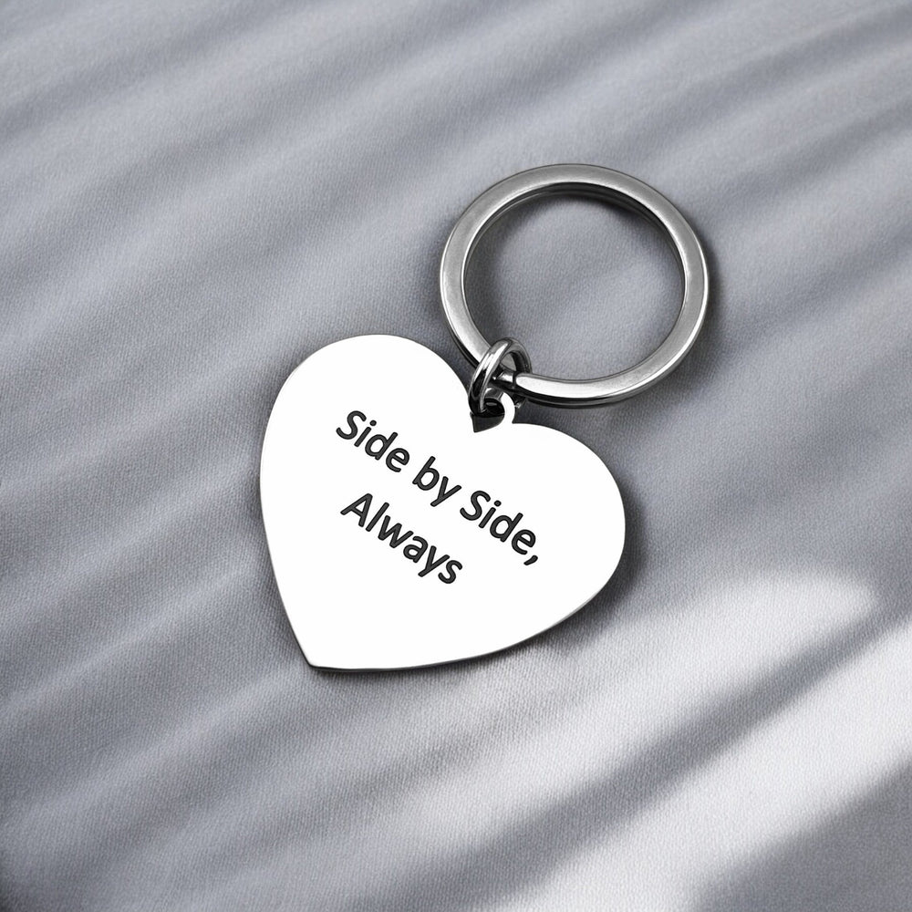 Duo Fingerprint Heart Keychain - MemoriesMade