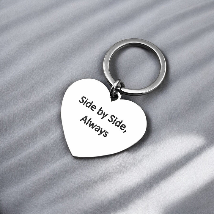 Duo Fingerprint Heart Keychain - MemoriesMade