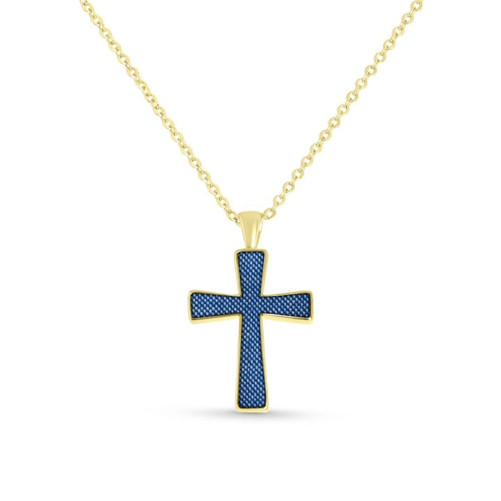 Fabric Keepsake Cross Necklace - MemoriesMade