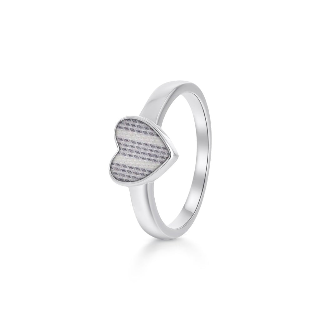 Fabric Keepsake Heart Ring - MemoriesMade