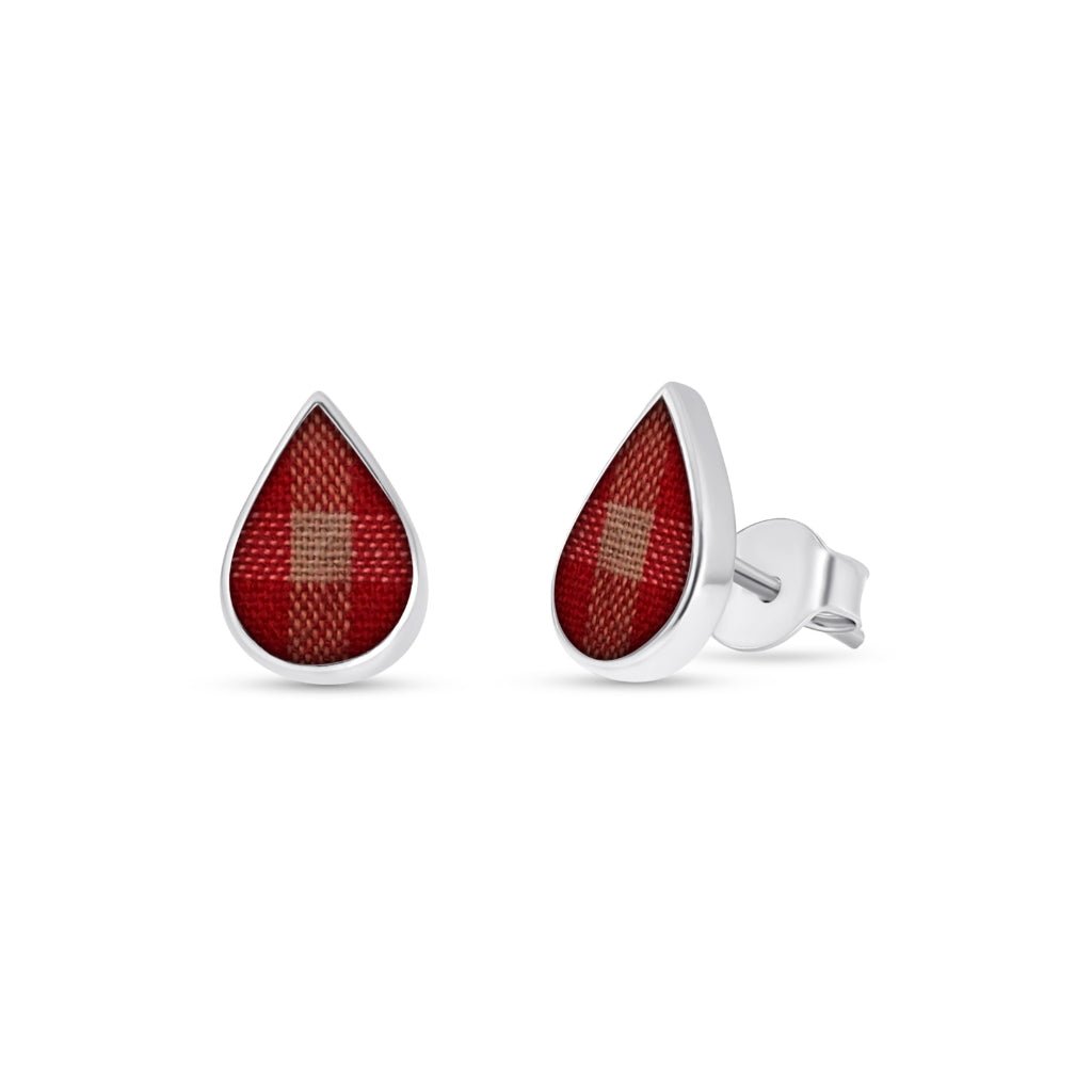 Fabric Keepsake Teardrop Earrings - MemoriesMade