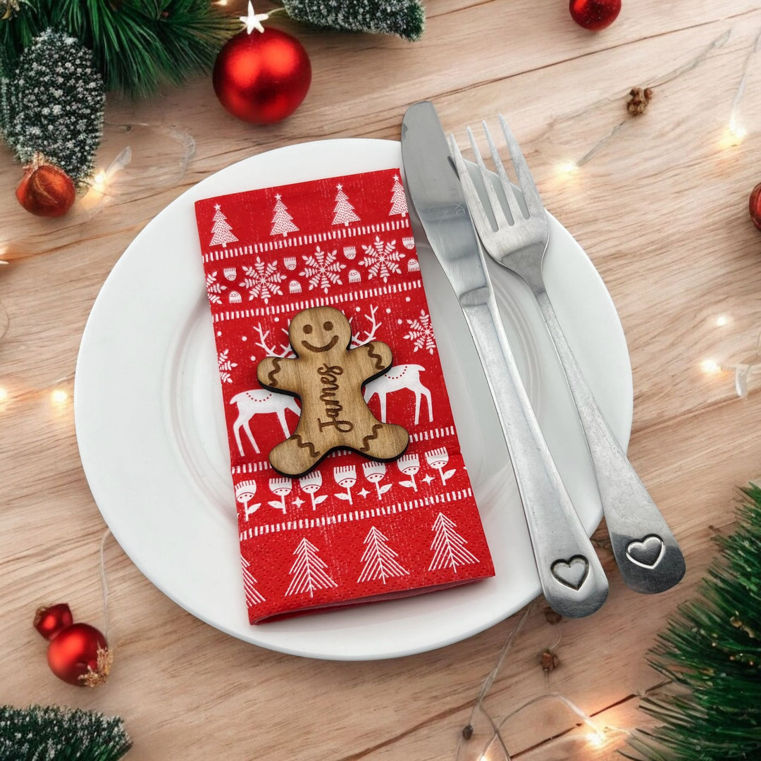 Gingerbread Man Place Name Setting - MemoriesMade