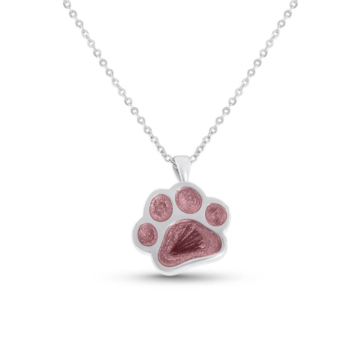 Hair Keepsake Pawprint Necklace - MemoriesMade