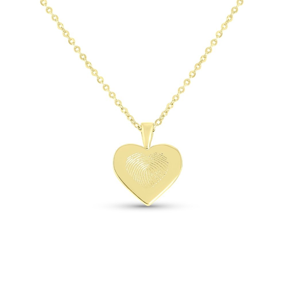 Heart Fingerprint Necklace - MemoriesMade