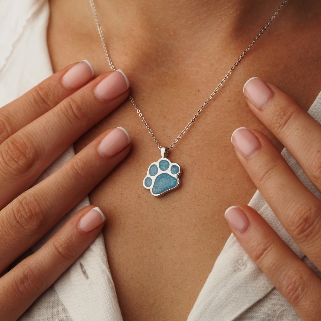 Pawprint Ashes Necklace - MemoriesMade