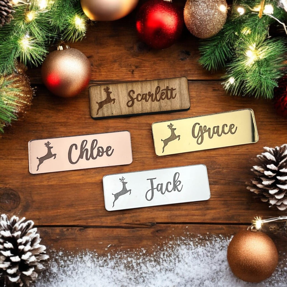 Reindeer Mini Plaque Place Setting - MemoriesMade