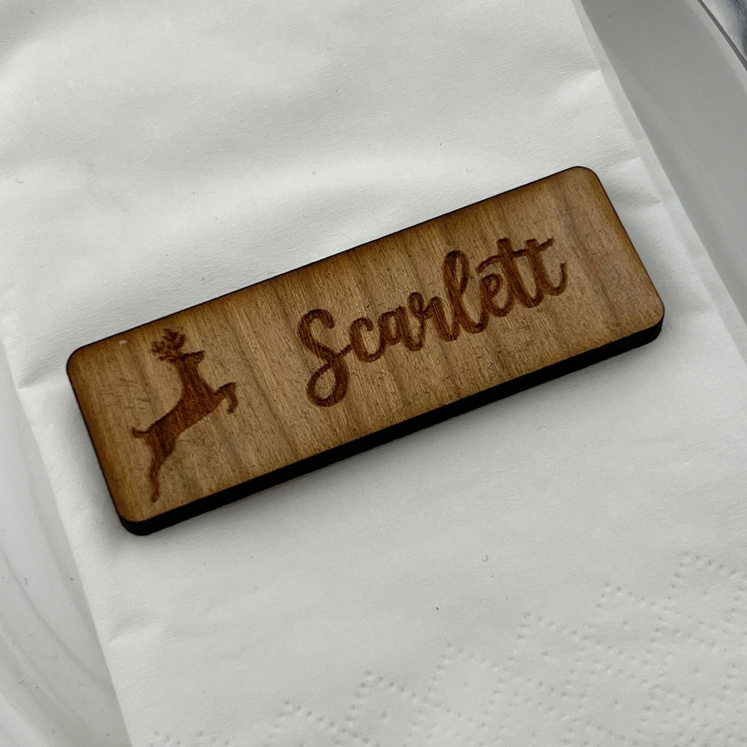 Reindeer Mini Plaque Place Setting - MemoriesMade