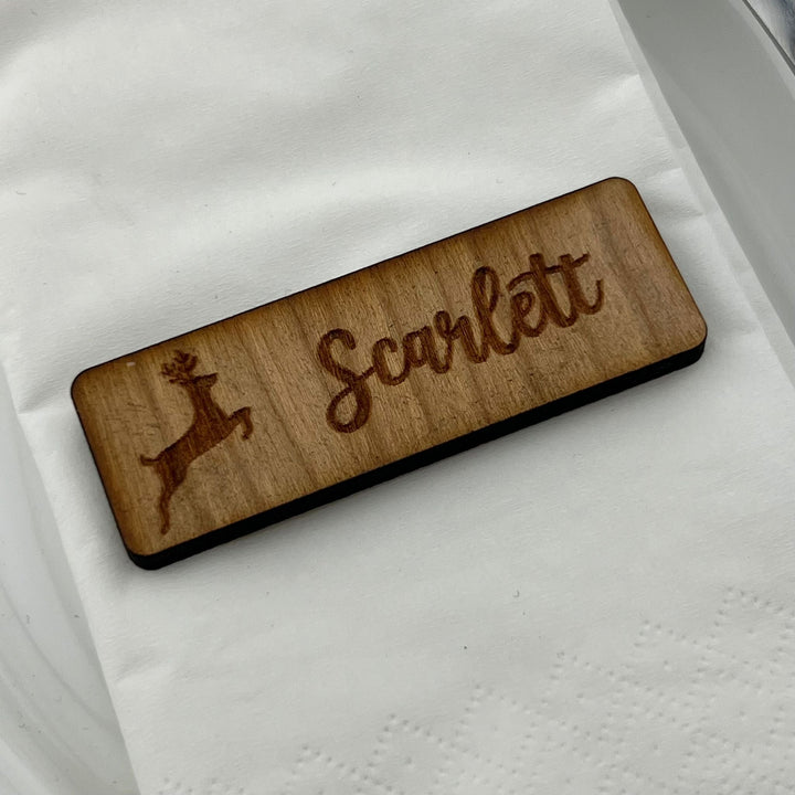 Reindeer Mini Plaque Place Setting - MemoriesMade