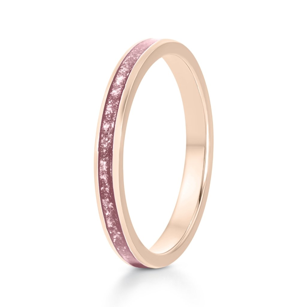 Rose Gold Eternity Ashes Ring - MemoriesMade