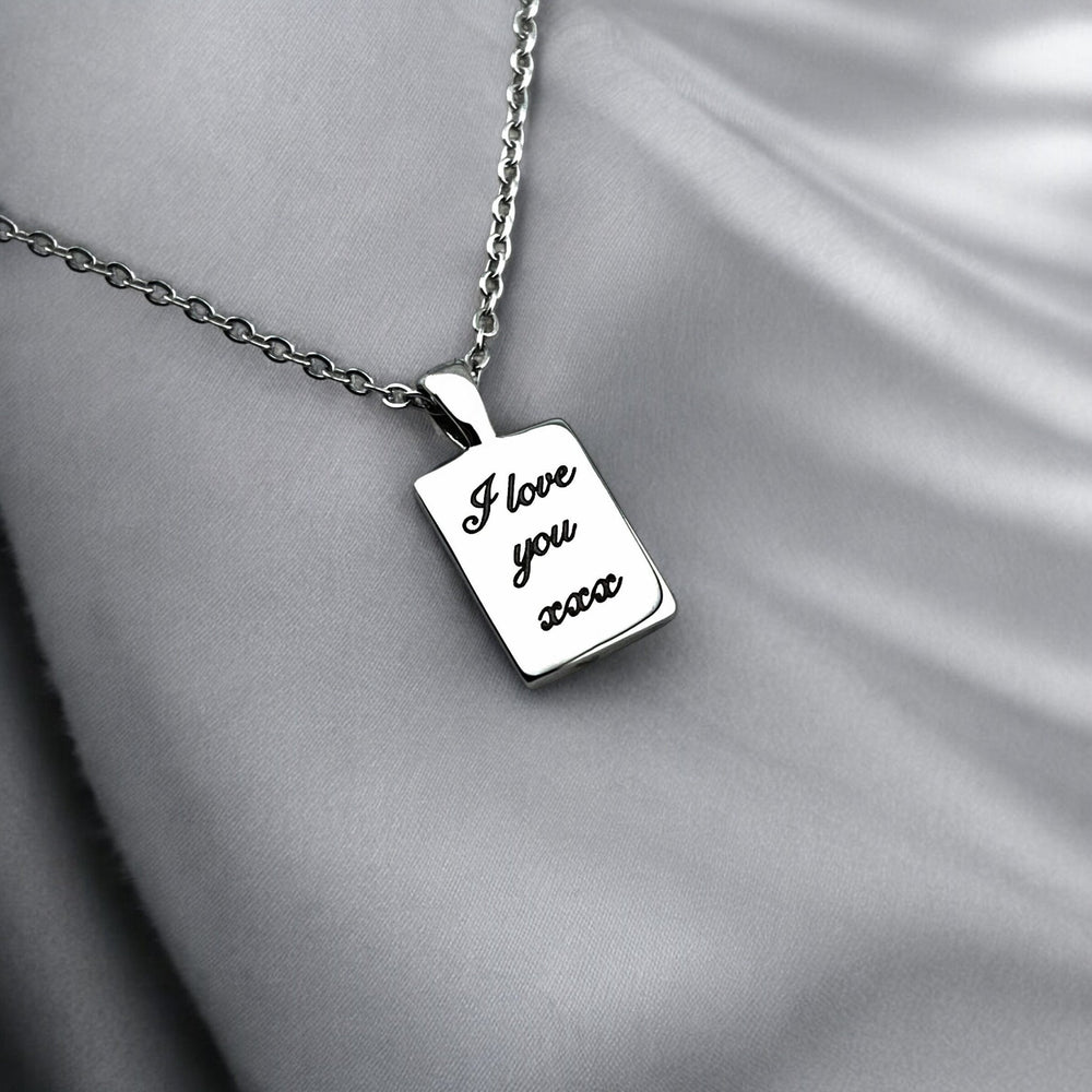 Small Bar Line Art Necklace - MemoriesMade