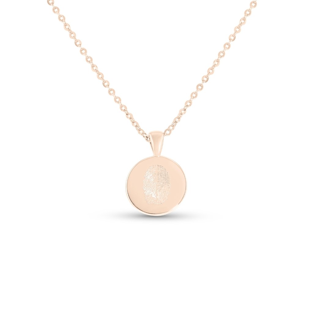 Small Classic Duo Fingerprint Necklace - MemoriesMade