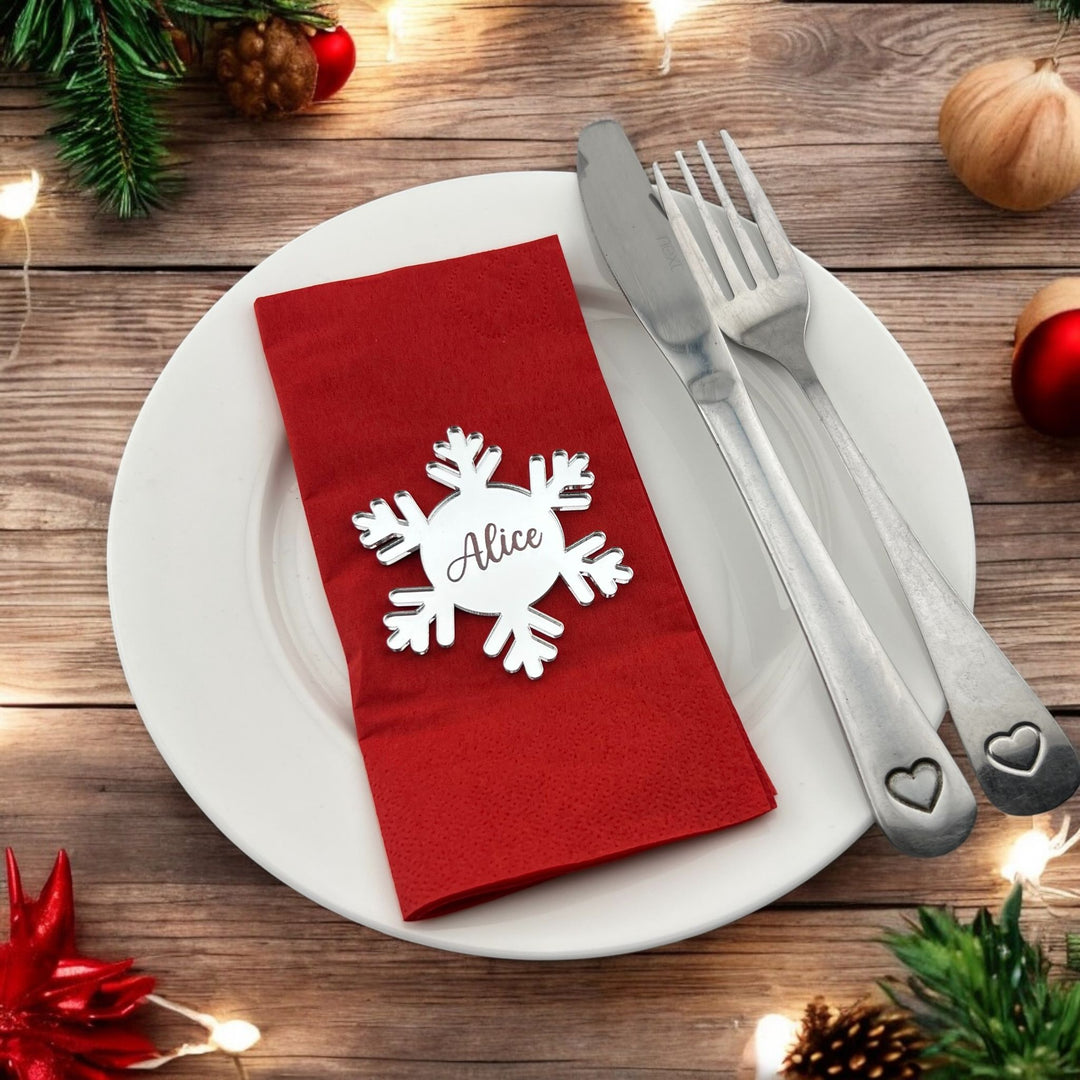 Snowflake Place Name Setting - MemoriesMade