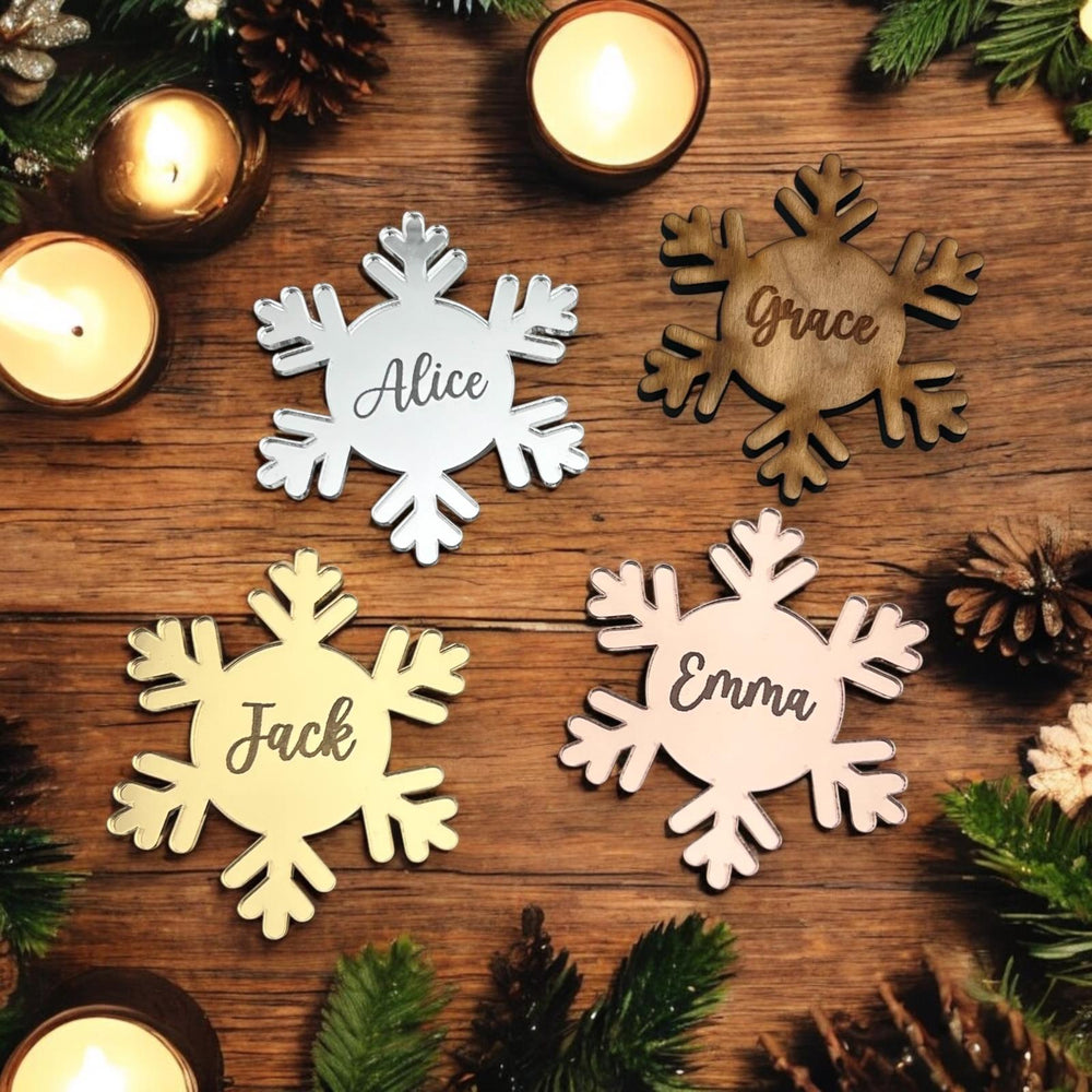 Snowflake Place Name Setting - MemoriesMade
