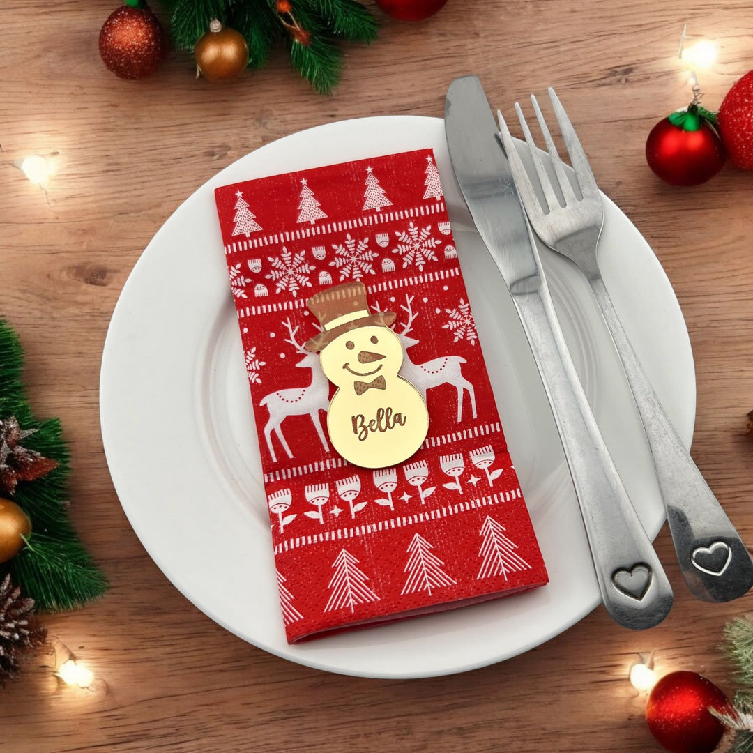 Snowman Place Name Setting - MemoriesMade