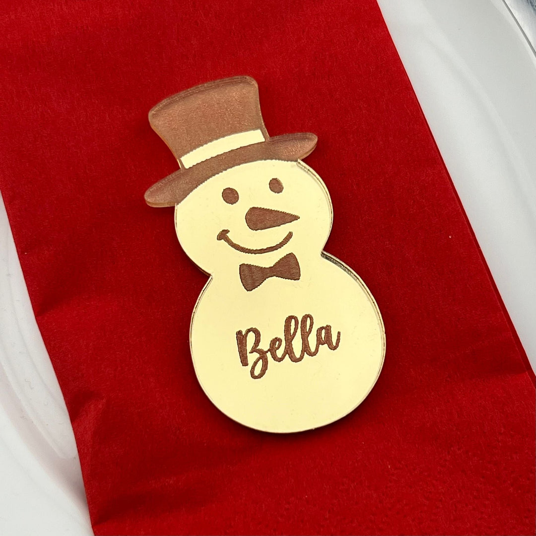 Snowman Place Name Setting - MemoriesMade