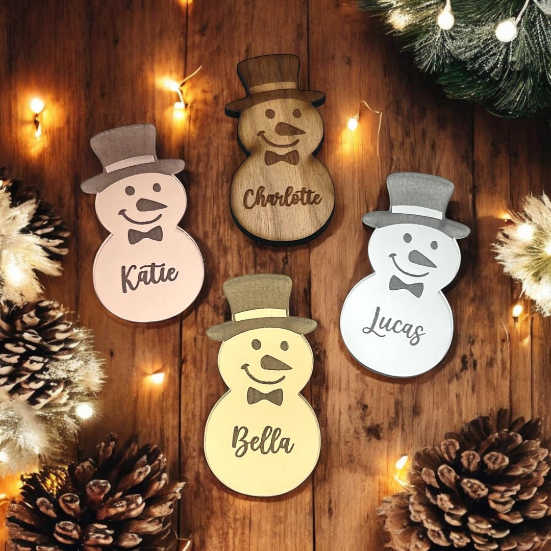 Snowman Place Name Setting - MemoriesMade