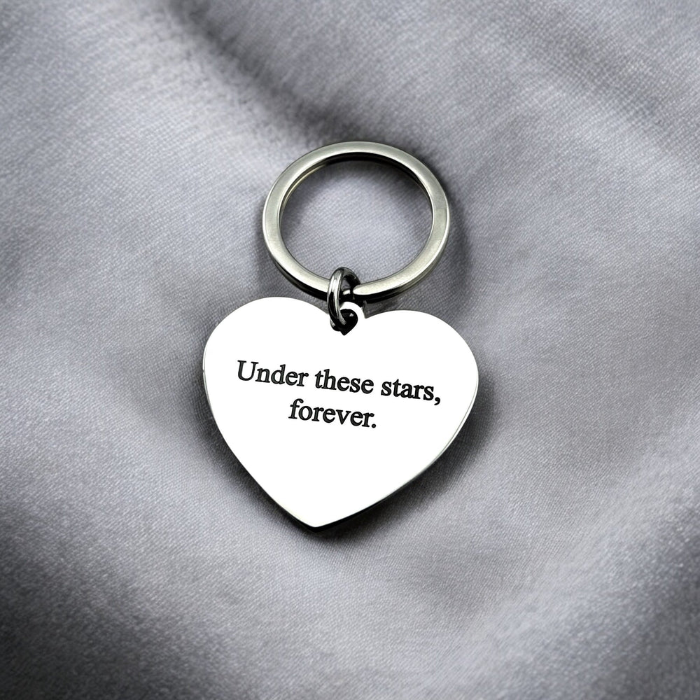 Star Map Heart Keychain - MemoriesMade