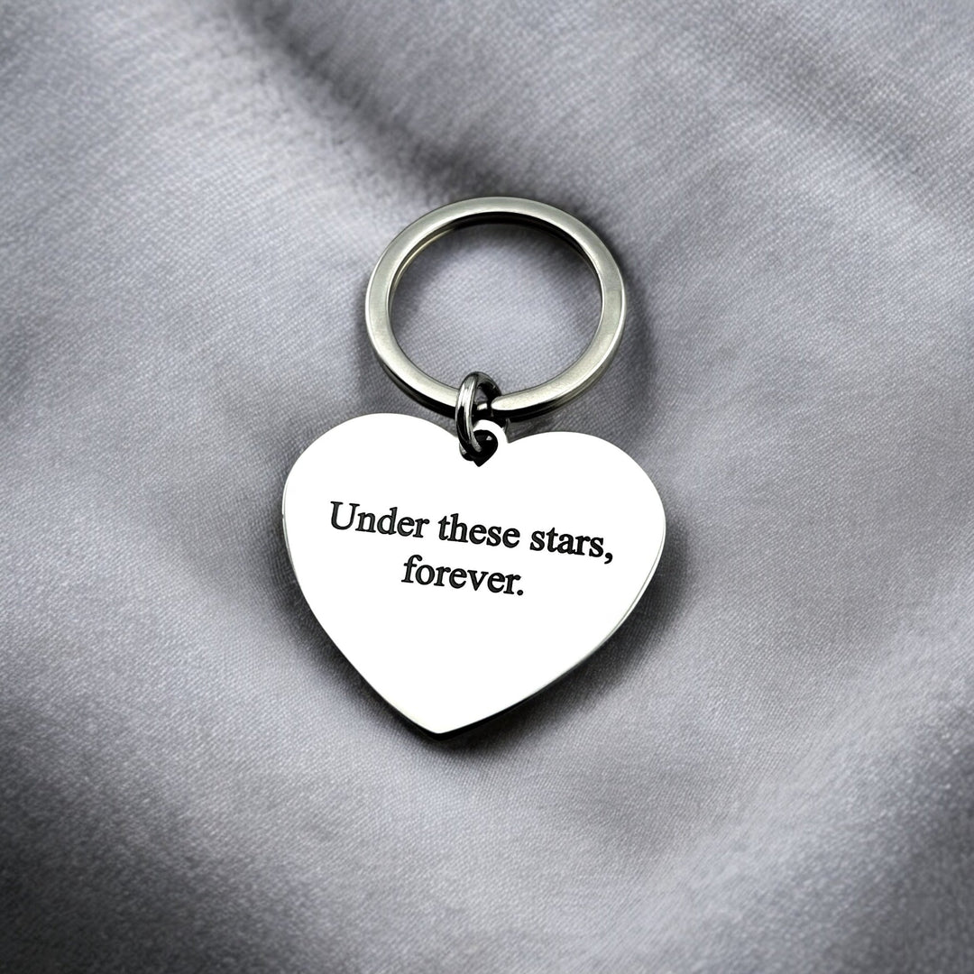 Star Map Heart Keychain - MemoriesMade