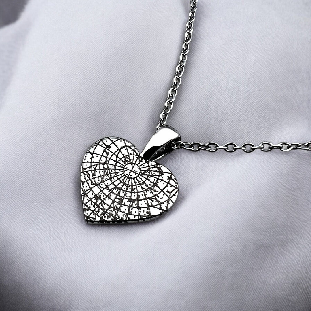 Star Map Heart Necklace - MemoriesMade