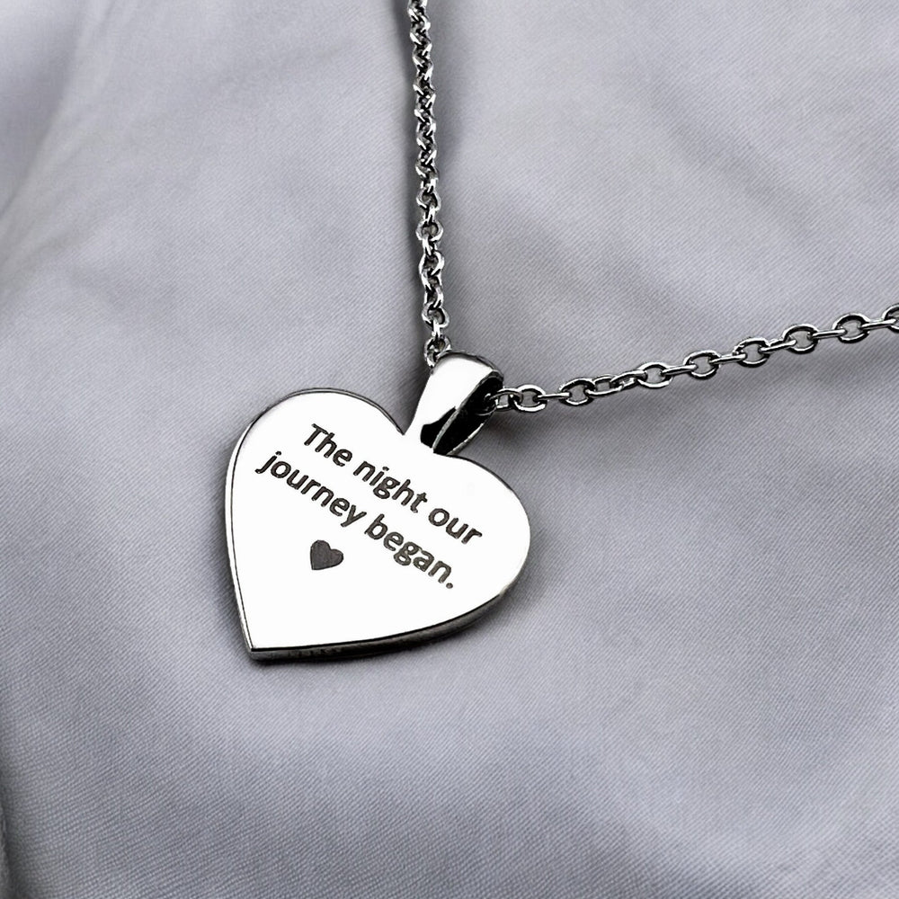 Star Map Heart Necklace - MemoriesMade