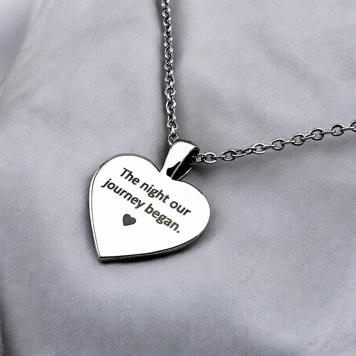 Star Map Heart Necklace - MemoriesMade