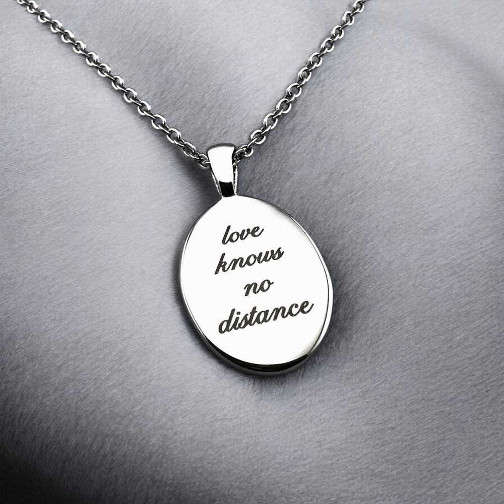 Two Homes Oval Necklace - MemoriesMade