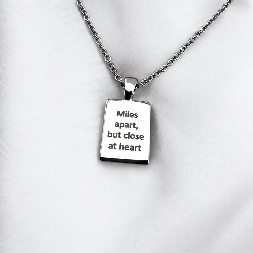 Two Homes Small Bar Necklace - MemoriesMade