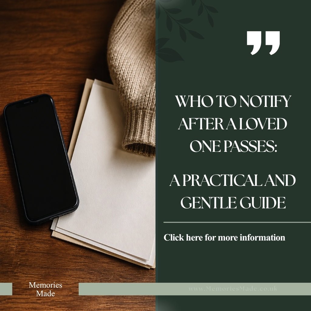 Who to Notify After a Loved One Passes: A Practical and Gentle Guide - MemoriesMade