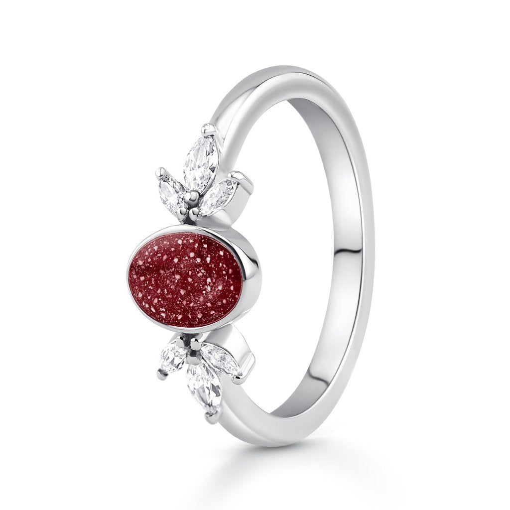 Blossom Oval Ashes Ring