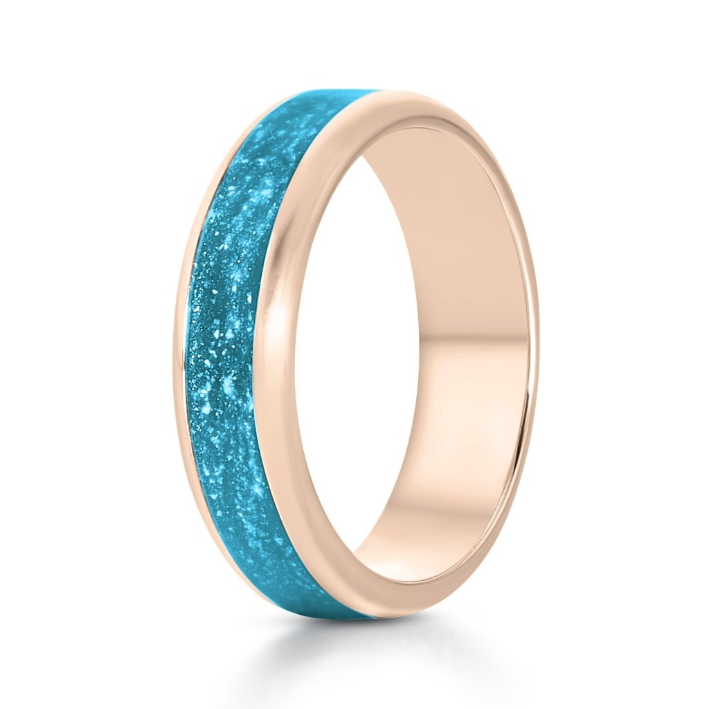 Rose Gold Eternity Wide Ashes Ring