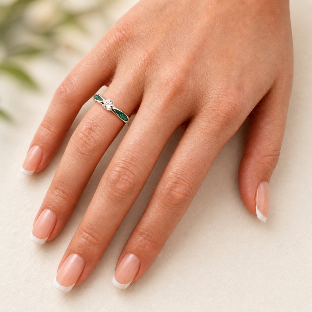Rose Gold Embrace Ashes Ring