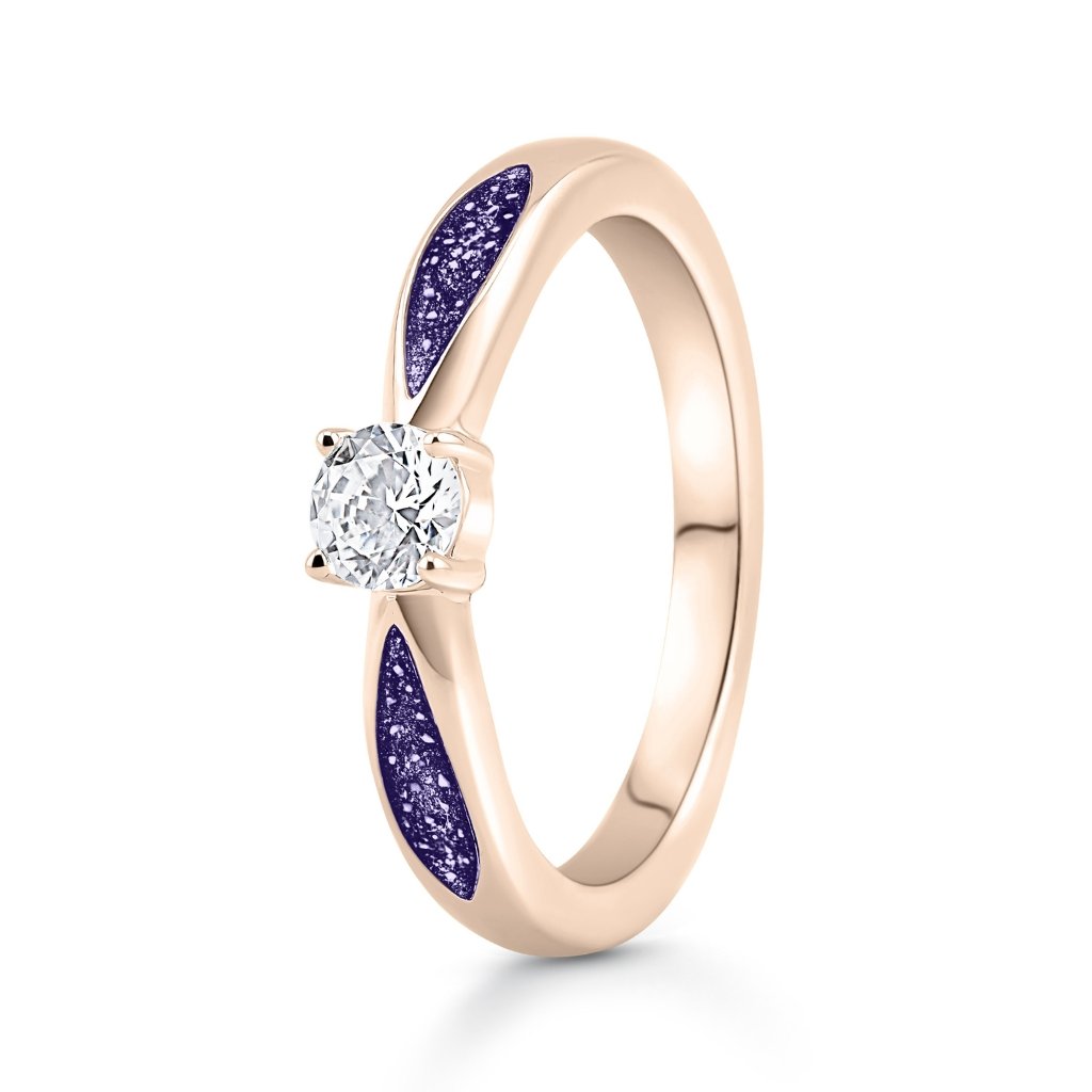 Rose Gold Embrace Ashes Ring