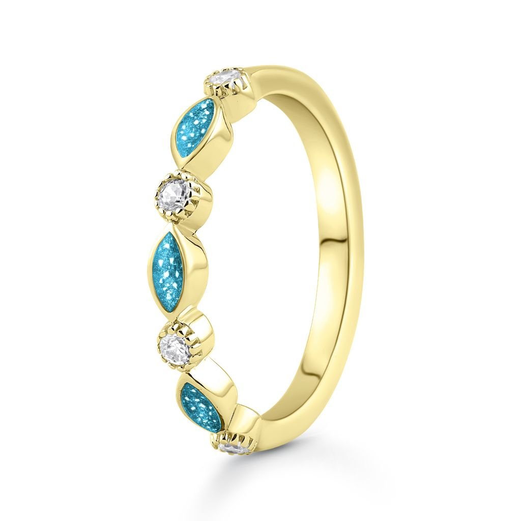 Yellow Gold Beloved Ashes Ring