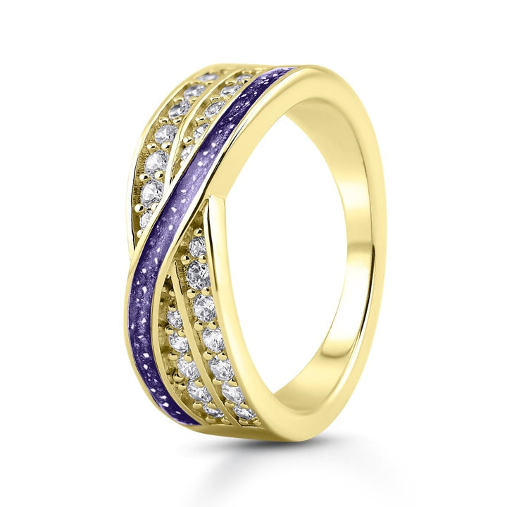 Yellow Gold Evermore Ashes Ring