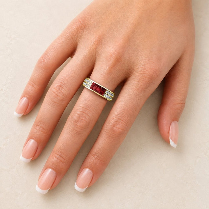 Yellow Gold Devotion Ashes Ring