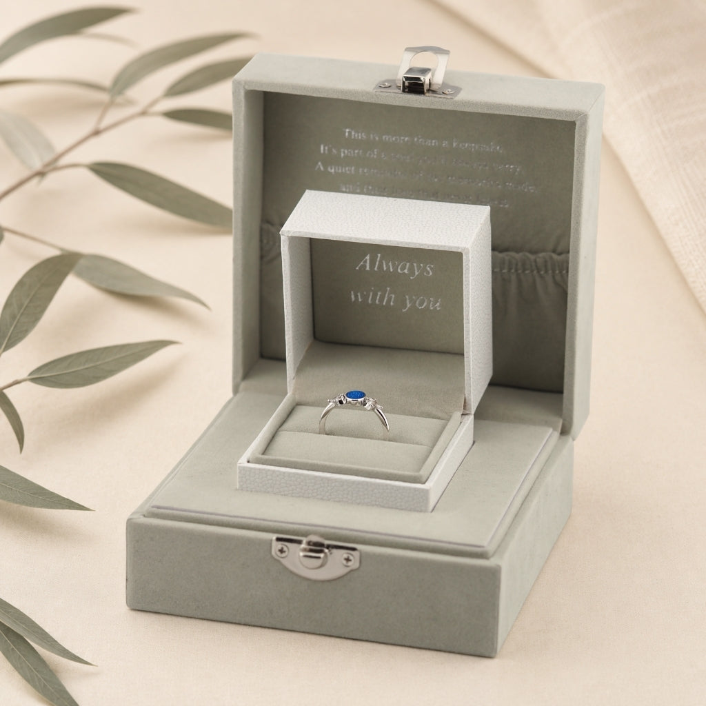 Blossom Oval Ashes Ring