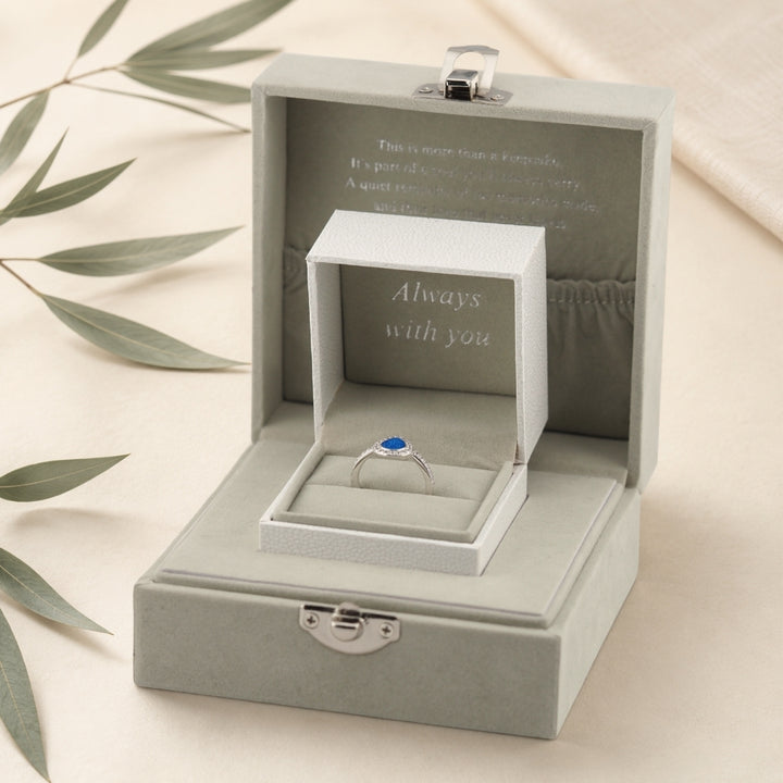 Halo Teardrop Ashes Ring