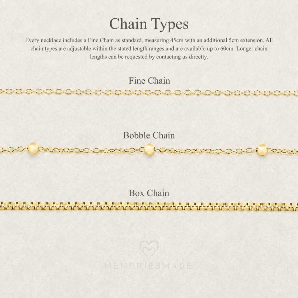 45 - 50 cm Fine Chain - MemoriesMade