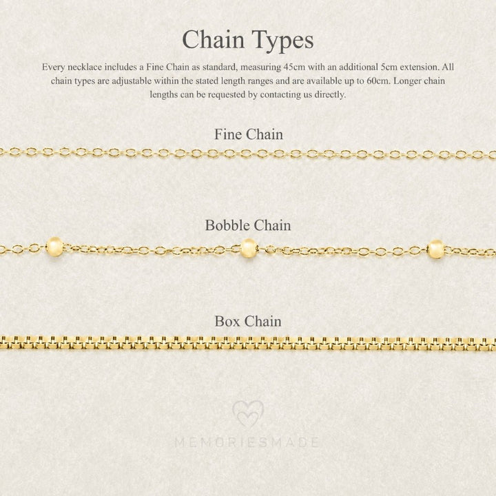45 - 50 cm Fine Chain - MemoriesMade