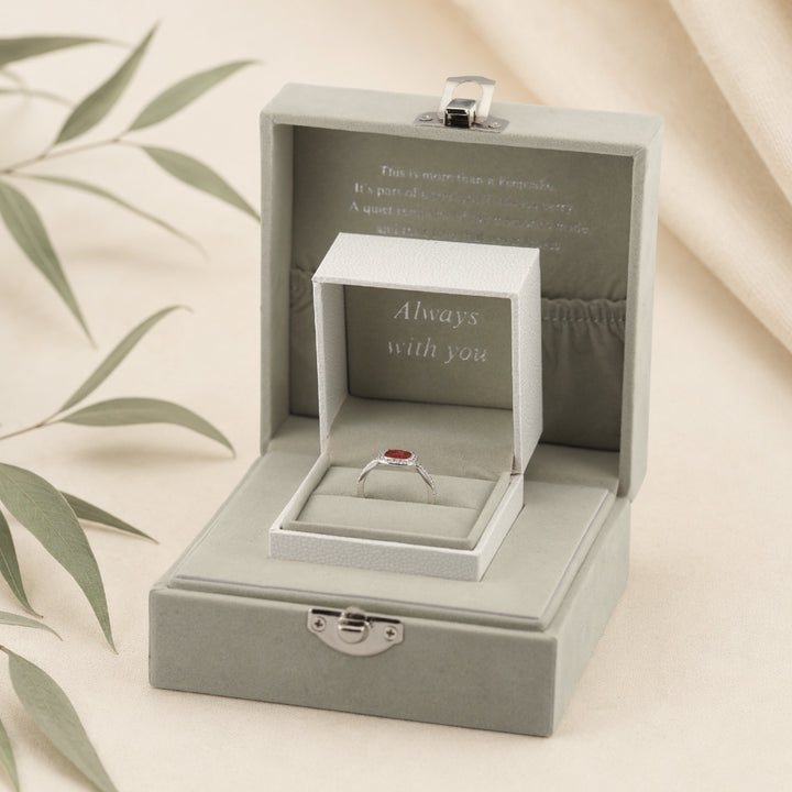 Halo Cushion Ashes Ring