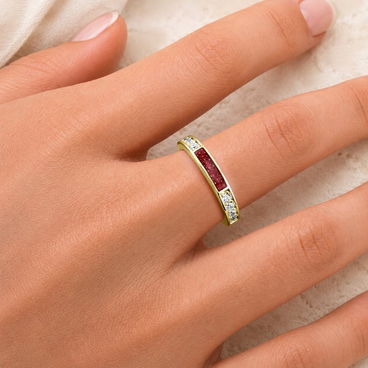 Yellow Gold Devotion Ashes Ring