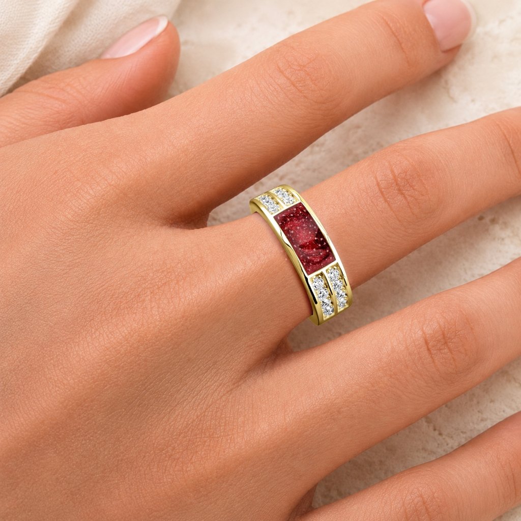 Yellow Gold Devotion Ashes Ring
