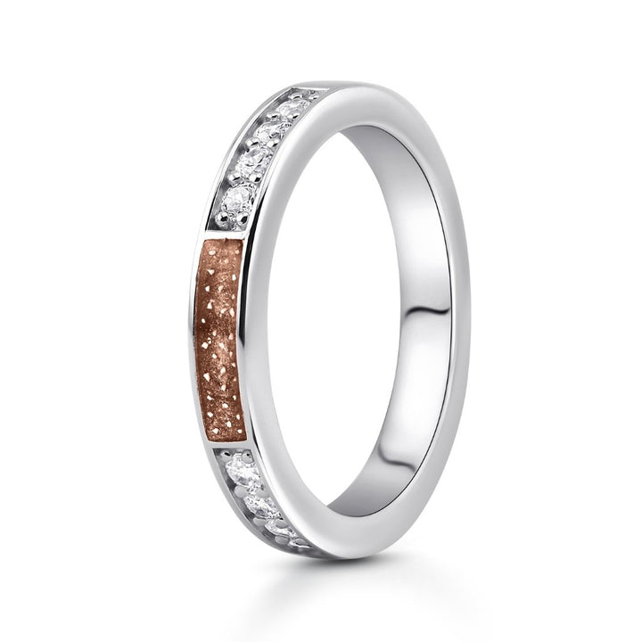 White Gold Devotion Ashes Ring