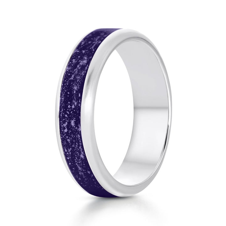 White Gold Eternity Wide Ashes Ring