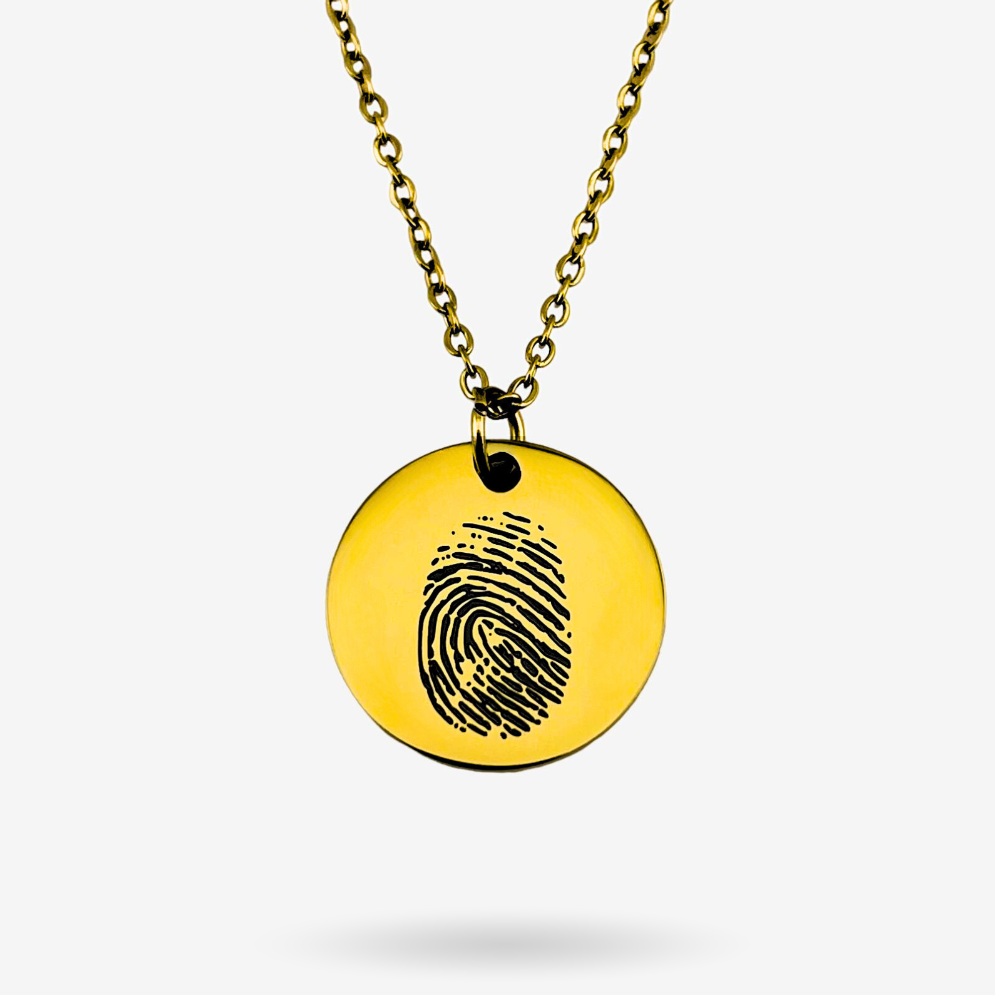 Fingerprint Disc Necklace - Memories Made